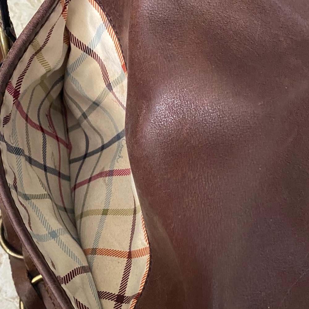 Brown Leather Coach Shoulder Bag - Picture 4 of 6